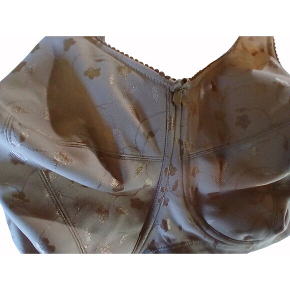 Elila Womens Bra Beige Jacquard Softcup 38H 38 H 1305 Full Coverage - Picture 7 of 13